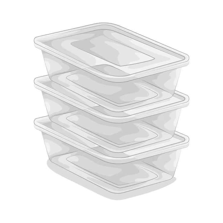 Contenant plastique rectangle